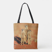 Kutest Baby Animals | 3 Meerkat Tote Bag (Achterkant)