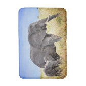 Kutest Baby Animals | Afrikaanse olifant en moeder Badmat (Voorkant Verticaal)