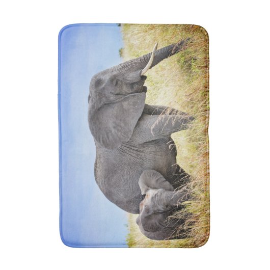 Kutest Baby Animals | Afrikaanse olifant en moeder Badmat (Voorkant Verticaal)