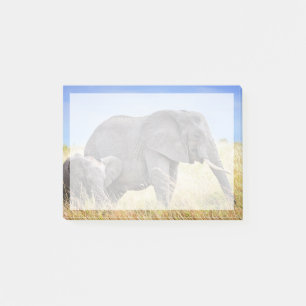 Kutest Baby Animals Afrikaanse olifant en moeder Post-it® Notes