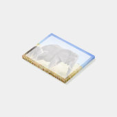 Kutest Baby Animals | Afrikaanse olifant en moeder Post-it® Notes (Schuin)