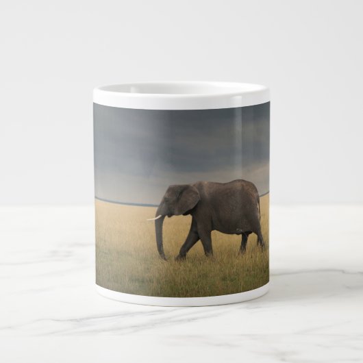 Kutest Baby Animals | Afrikaanse olifantenfamilie Grote Koffiekop (Voorkant)