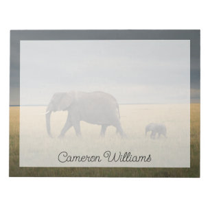 Kutest Baby Animals Afrikaanse olifantenfamilie Notitieblok