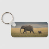 Kutest Baby Animals | Afrikaanse olifantenfamilie Sleutelhanger (Achterkant)