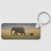 Kutest Baby Animals | Afrikaanse olifantenfamilie Sleutelhanger (Voorkant)