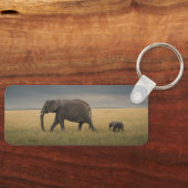 Kutest Baby Animals | Afrikaanse olifantenfamilie Sleutelhanger (Voorkant)