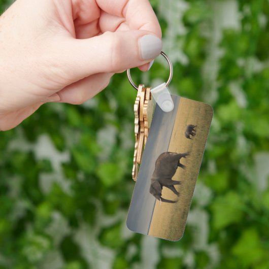 Kutest Baby Animals | Afrikaanse olifantenfamilie Sleutelhanger (Hand)