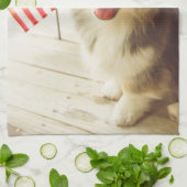 Kutest Baby Animals | Amerikaanse vlag Corgi Theedoek (Gevouwen)