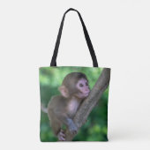 Kutest Baby Animals | Baby aap Tote Bag (Achterkant)