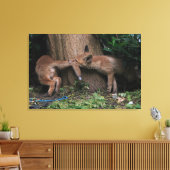 Kutest Baby Animals | Baby afspelen Canvas Afdruk (Insitu (Woonkamer))