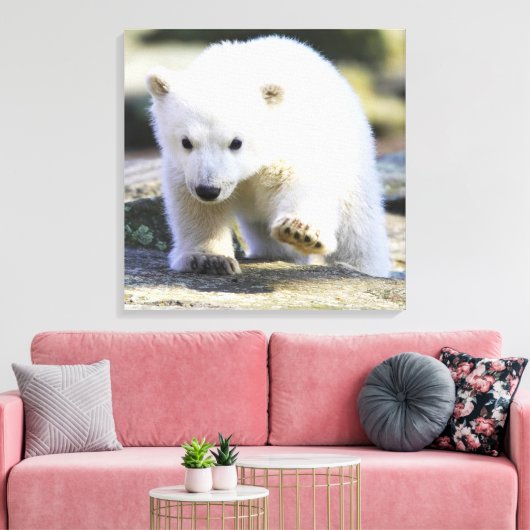 Kutest Baby Animals | BABY BEER Canvas Afdruk (Insitu (Woonkamer))