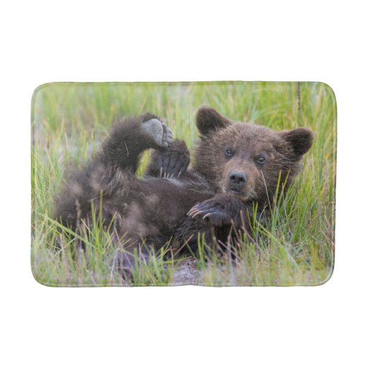 Kutest Baby Animals | Baby Bruine Beer Cub Badmat (Voorkant)