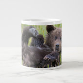 Kutest Baby Animals | Baby Bruine Beer Cub Grote Koffiekop (Voorkant)