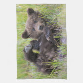 Kutest Baby Animals | Baby Bruine Beer Cub Theedoek (Verticaal)