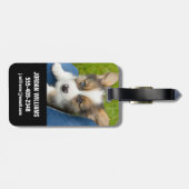 Kutest Baby Animals | Baby Corgi in Mijn programma Bagagelabel (Achterkant horizontaal)