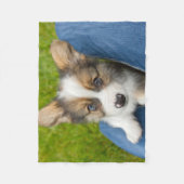 Kutest Baby Animals | Baby Corgi in Mijn programma Fleece Deken (Voorkant)