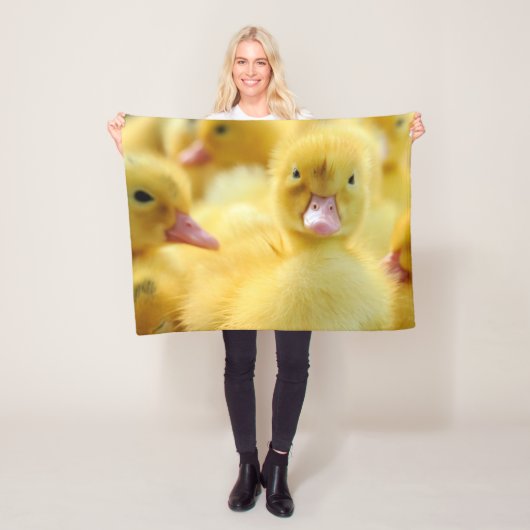 Kutest Baby Animals | Baby Duck-groep Fleece Deken (In situ)