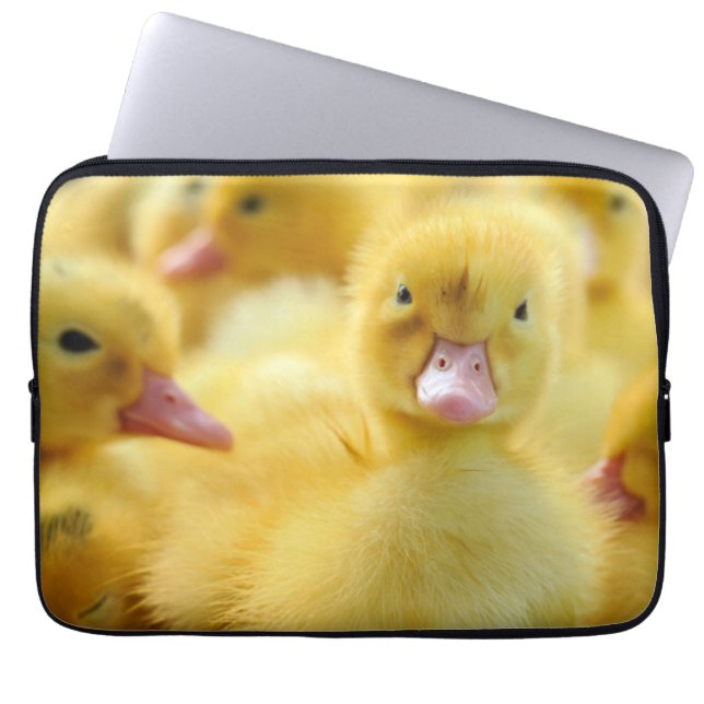 Kutest Baby Animals | Baby Duck-groep Laptop Sleeve (Voorkant)