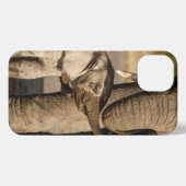 Kutest Baby Animals | Baby Elephant & Mama iPhone Hoesje (Achterkant horizontaal)