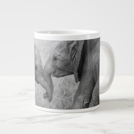 Kutest Baby Animals | Baby Elephants-groet Grote Koffiekop (Voorkant rechts)