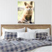 Kutest Baby Animals | Baby Fox Canvas Afdruk (Insitu (Slaapkamer))