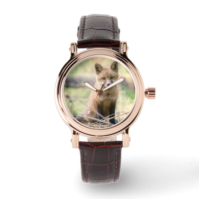 Kutest Baby Animals | Baby Fox Horloge (Voorkant)