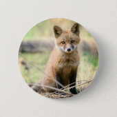 Kutest Baby Animals | Baby Fox Ronde Button 5,7 Cm (Voorkant)