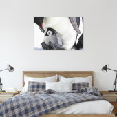 Kutest Baby Animals | Baby keizer Penguin Canvas Afdruk (Insitu (Slaapkamer))