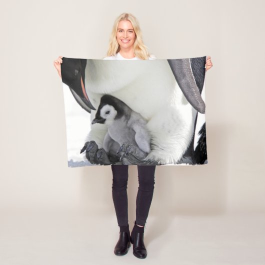 Kutest Baby Animals | Baby keizer Penguin Fleece Deken (In situ)
