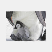Kutest Baby Animals | Baby keizer Penguin Fleece Deken (Voorkant (Horizontaal))