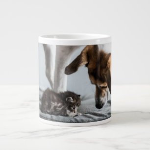 Kutest Baby Animals Baby Kitten en Dog Grote Koffiekop