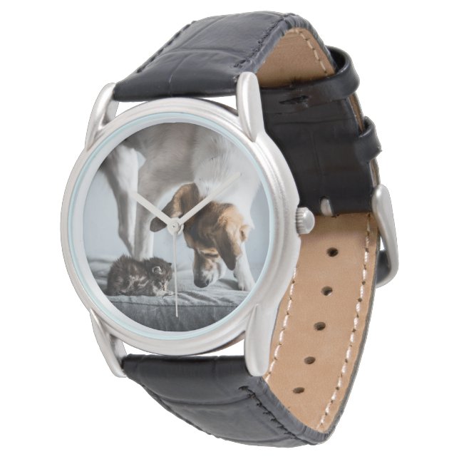 Kutest Baby Animals | Baby Kitten en Dog Horloge (Gekanteld)