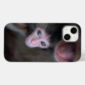 Kutest Baby Animals | Baby Macaque Monkey en moede Case-Mate iPhone Case (Achterkant (horizontaal))