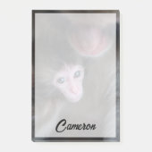Kutest Baby Animals | Baby Macaque Monkey en moede Post-it® Notes (Voorkant)
