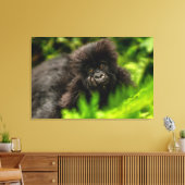 Kutest Baby Animals | Baby Mountain Gorilla Canvas Afdruk (Insitu (Woonkamer))