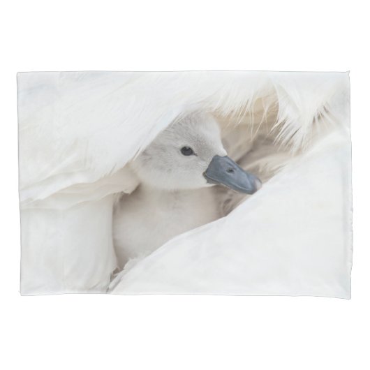 Kutest Baby Animals | Baby Mute Swan Kussensloop (Voorkant)