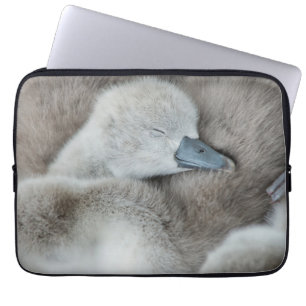 Kutest Baby Animals Baby Mute Swan Laptop Sleeve