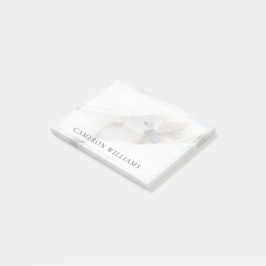 Kutest Baby Animals | Baby Mute Swan Post-it® Notes (Schuin)