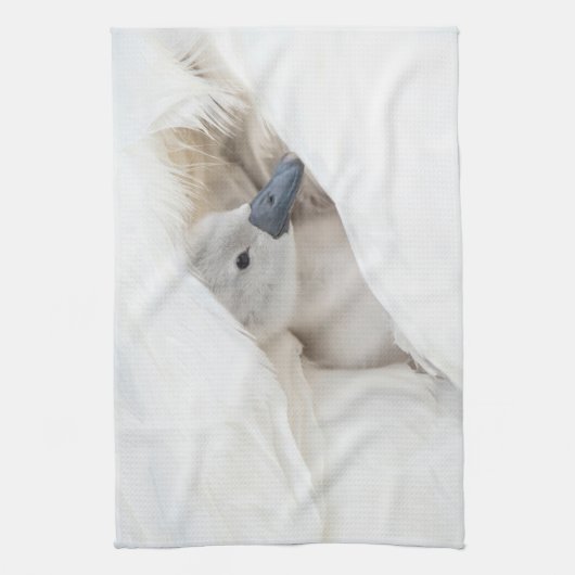 Kutest Baby Animals | Baby Mute Swan Theedoek (Verticaal)