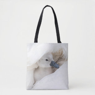 Kutest Baby Animals Baby Mute Swan Tote Bag