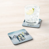 Kutest Baby Animals | Baby pinguïn Bier Onderzetter (Rechterzijde)