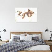 Kutest Baby Animals | Baby Pit Bull Puppy Canvas Afdruk (Insitu (Slaapkamer))