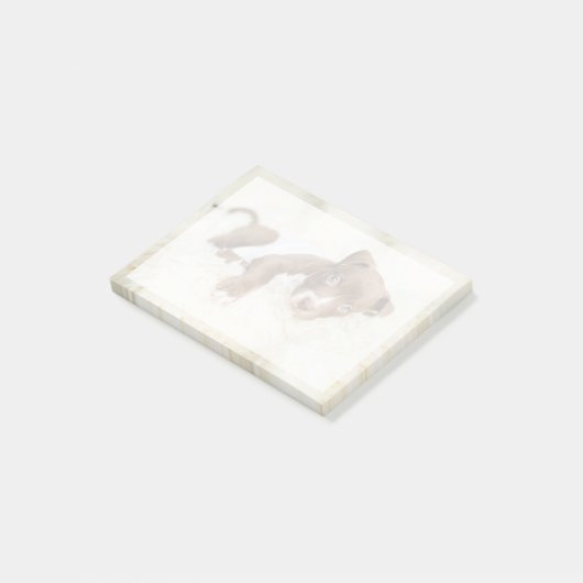 Kutest Baby Animals | Baby Pit Bull Puppy Post-it® Notes (Schuin)