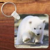 Kutest Baby Animals | Baby Polar Beer Cub Sleutelhanger (Voorkant)