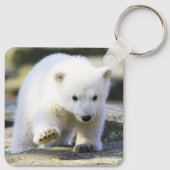 Kutest Baby Animals | Baby Polar Beer Cub Sleutelhanger (Achterkant)