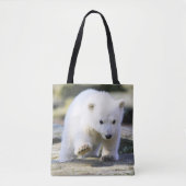 Kutest Baby Animals | Baby Polar Beer Cub Tote Bag (Voorkant)