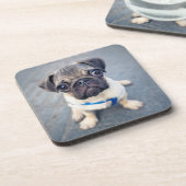 Kutest Baby Animals | Baby Pug Bier Onderzetter (Linkerzijde)