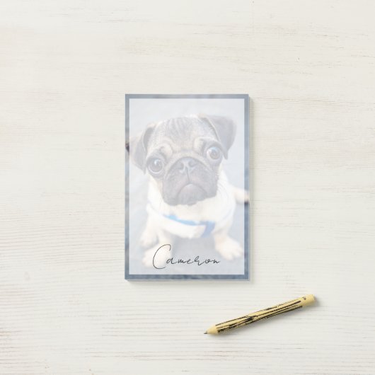 Kutest Baby Animals | Baby Pug Post-it® Notes (Op bureau)