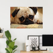 Kutest Baby Animals | Baby Pug Puppy Poster (Thuiskantoor)