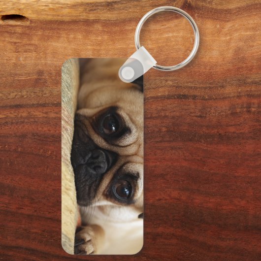 Kutest Baby Animals | Baby Pug Puppy Sleutelhanger (Achterkant)